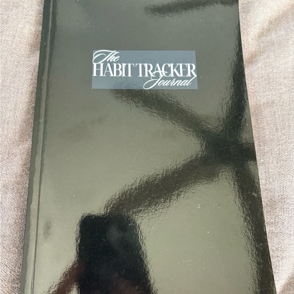 Black Habit Tracker Journal